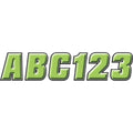 Hardline Sticker Kit - 2" - Kiwi/Black | KIBLK500