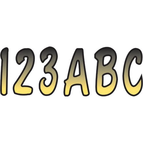 Hardline I.D. Sticker Kit - 200 Series - Yellow Gradation | YEBKG200