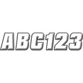 Hardline Sticker Kit - 2" - White/Black | WHBLK500