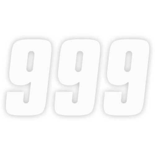 Factory Effex FX Factory Number 9 - White - 6" | 08-90059