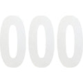 Factory Effex FX Number 0 - White - 6" | 02-4460