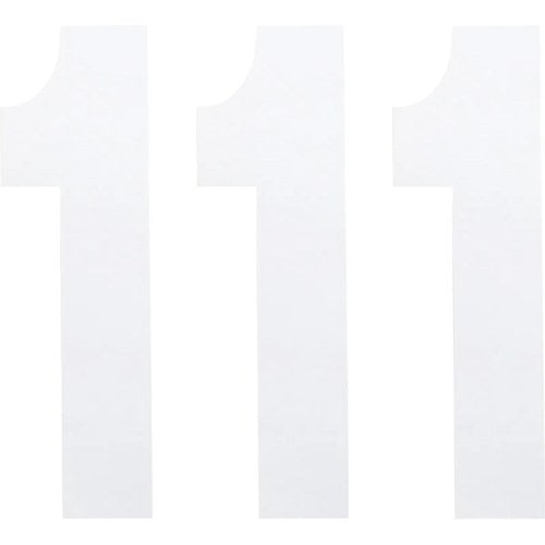 Factory Effex FX Number 1 - White - 8" | 02-4481