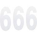 Factory Effex FX Number 6 - White - 8" | 02-4486