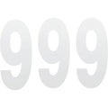 Factory Effex FX Number 9 - White - 8" | 02-4489
