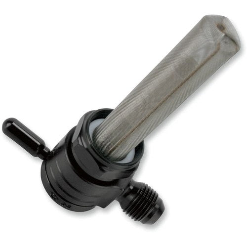 Golan Products Petcock - Black - 22mm - 6-AN | 76-3126-BLK
