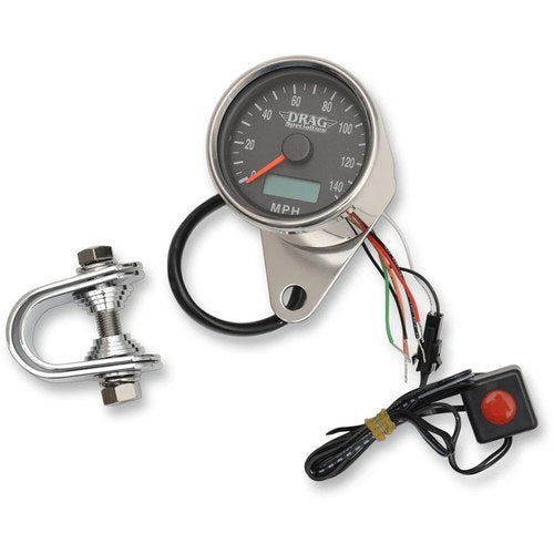 Drag Specialties 2.4" Mph Programmable Mini Electronic Speedometer | 21-6893DSNU