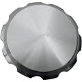 Joker Machine Gas Cap - Clear Anodized - Serrated - Clear | 10-442S