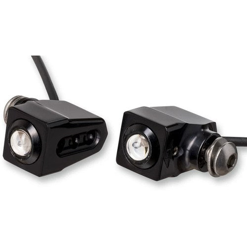 Joker Machine Side-mount LED Turn Signals - Black/Amber | 05-206-AB