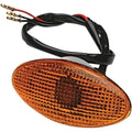 K&S Technologies Flat Oval Marker Light - Large - Amber | 25-8275