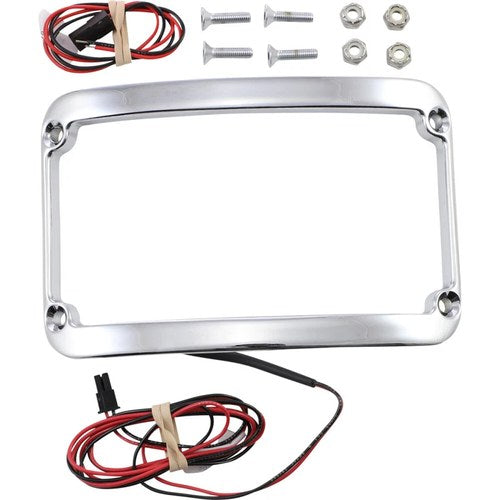 Klock Werks License Plate Frame - Lighted - Chrome | KW05-01-0089-C