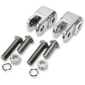 LA Choppers Male Footpeg Adapters - Chrome | LA-7202-01
