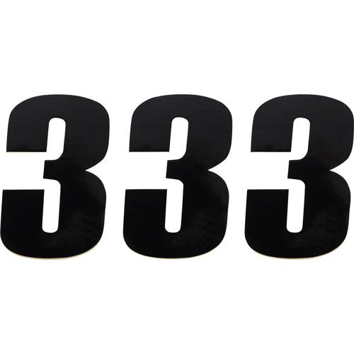 Moose Racing Race Number 3 - Black - 4.5" | 80013