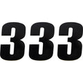 Moose Racing Race Number 3 - Black - 4.5" | 80013