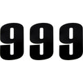 Moose Racing Race Number 9 - Black - 6" | 80119