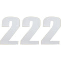 Moose Racing Race Number 2 - White - 6" | 80102