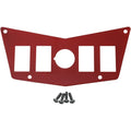 Moose Utility Division Dash Plate - Red - 4 Switch - Rzr | 100-4393-PU