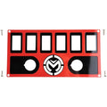 Moose Utility Division Dash Plate - Red - Pioneer 1000 | 400-1209-PU