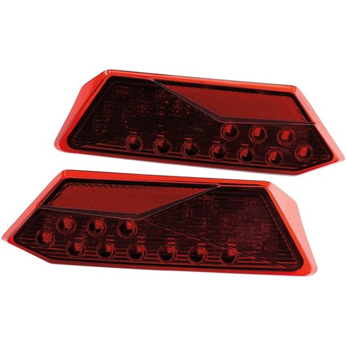 Moose Utility Division LED Tail Lights - RZR1000 - Red | 100-3385-PU