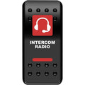 Moose Utility Division Rocker Switch - Intercom - Red | COM-PWR-R