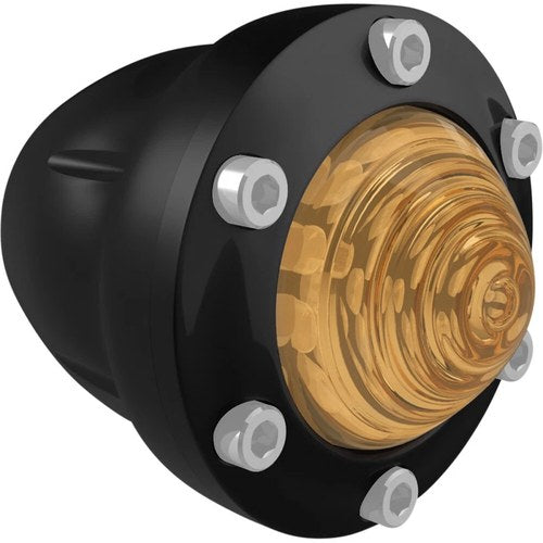 Roland Sands Design Front Tracker Turn Signal - Amber Lenses | 0207-2018-B