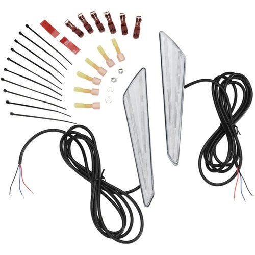 Show Chrome LED Marker Lights - Clear Lens/Amber LEDs - GL1800 | 52-922A