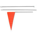 Safety Vehicle Emblem Flag and Pole - 8' Black Pole - 5 Pack | 8B Black