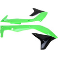 UFO Radiator Shroud - Kxf 450 - Black/Green | KA04736-999