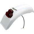 UFO Universal Endur Rear Fender with Tail/Brake Light - White | ME08026W