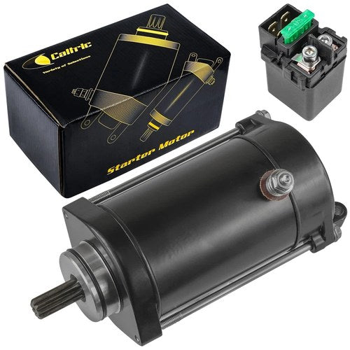 Starter and Relay Solenoid for Kawasaki Vulcan 1500 1600 VN1500 VN1600 1996-2008