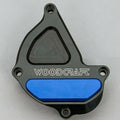 Yamaha 2017-18 FZ10 Woodcraft Ignition Trigger Engine Cover Protector Blue Pad