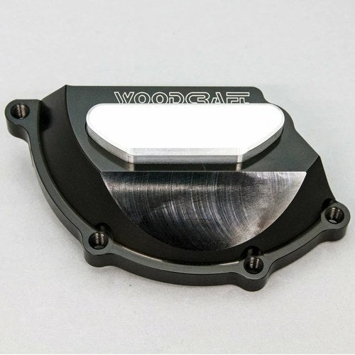 BMW 2009-19 S1000RR Woodcraft Lhs Stator Engine Cover Protector - Silver Plate