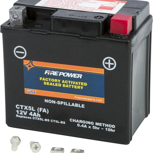 Arctic Cat 2006-2017 90 Dvx FirePower Factory Activated Battery CTX5L-BS (FA)