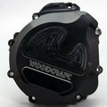 Suzuki 2003-04 Gsxr 1000 Woodcraft Left Side Engine Stator Cover - Black Plate