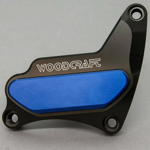 Suzuki 1996-2005 Gsxr 750 Woodcraft Rhs Crank Cover Engine Protector - Blue Pad