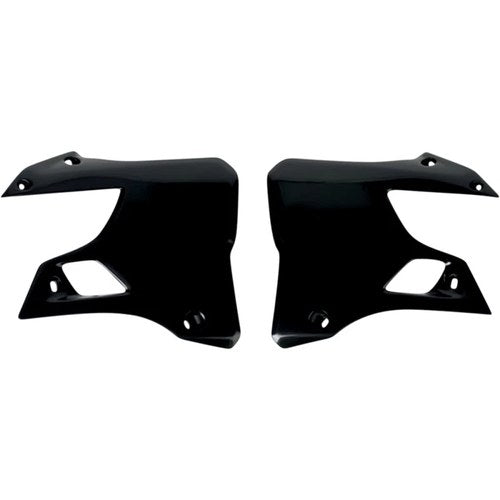 UFO Radiator Shrouds - YZ125/250 96-00 - Black | YA02898001