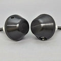 Yamaha 2006-2009 R6S Woodcraft Racing Frame Slider Kit - Domed Black Pucks