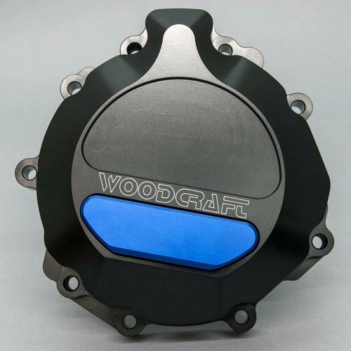 Kawasaki 2007-2025 ZX6R Woodcraft Racing Lhs Engine Stator Cover - Blue Plate