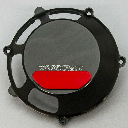 Ducati 2006-2009 Sport 1000 Woodcraft Clutch Cover Engine Protector - Red Plate
