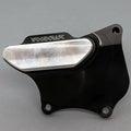 Kawasaki 2009-2025 ZX6R Woodcraft Right Side Case Cover Protector - Silver Plate