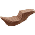 Saddlemen Step Up 2-Up Seat - Lattice Stitched - Flh (Brown) 808-07B-175BREX