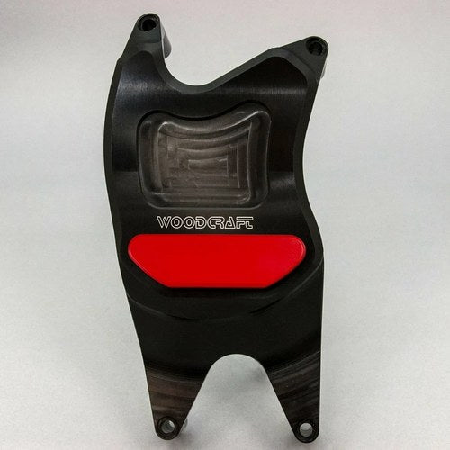 Yamaha R3 2015-2025 Woodcraft Rhs Clutch Cover Engine Protector - Red Plate