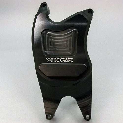 Yamaha 2018-2025 MT-03 Woodcraft Rhs Clutch Cover Engine Protector - Black Plate