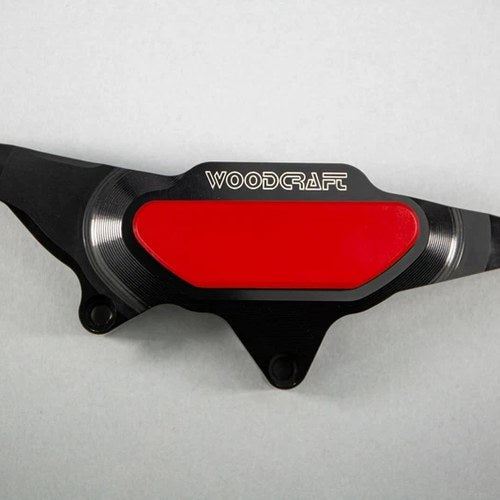 BMW 2020-2025 S1000RR Woodcraft Clutch Cover Engine Protector - Red Plate