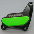 Suzuki 1996-2005 Gsxr 750 Woodcraft Rhs Crank Cover Engine Protector - Green Pad