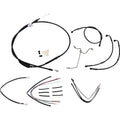 Burly Brand Complete Black Vinyl Handlebar Cable/Brake Line Kit | B30-1171