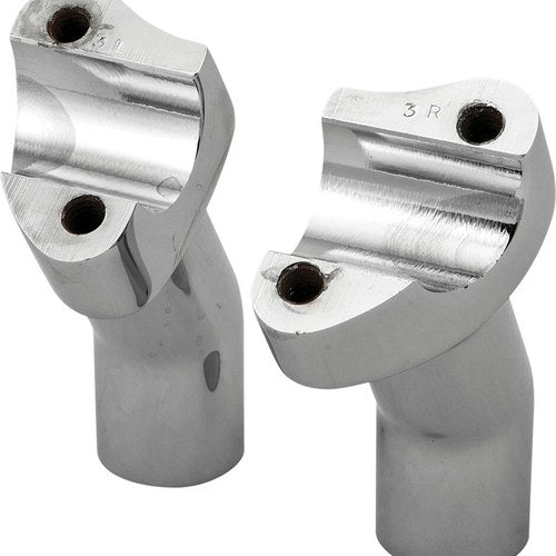 HardDrive Forged Pullback Handlebar Risers 3-1/2in Rise Chrome | H57-6075CF-3.5