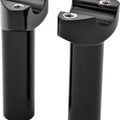 HardDrive Forged Straight Handlebar Risers 4-1/2in Rise - Black | H57-6076BF-4.5