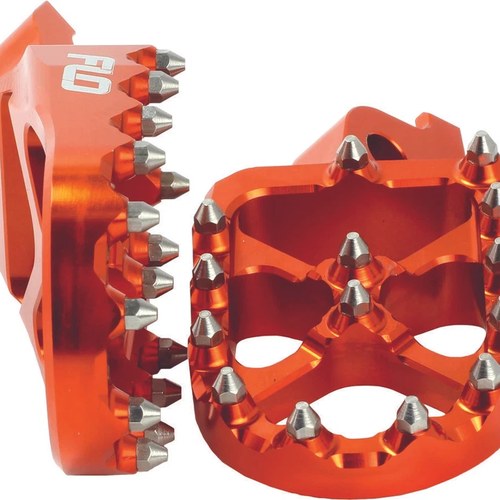 Flo Motorsports Pro Series Foot Peg, Orange | FPEG-795ORG