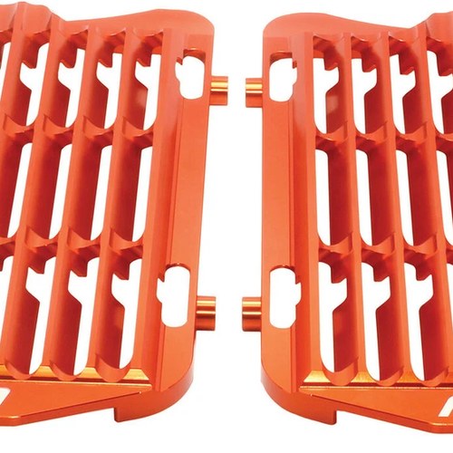 Flo Motorsports High Flow Radiator Braces, Orange | FLO751ORG