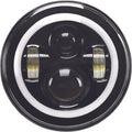 PathFinder 7in. High Definition LED Headlights, Black with Full Halo | HD7MBH